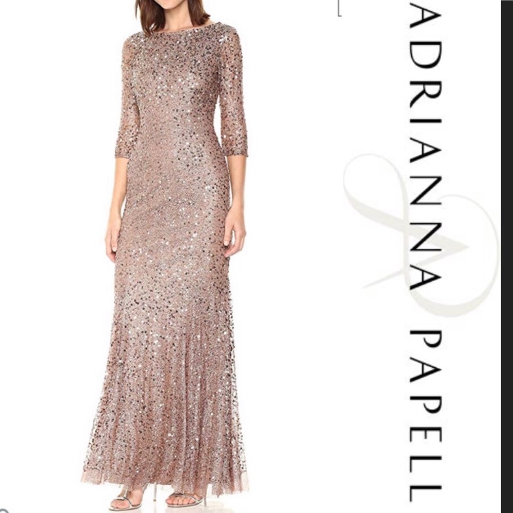Adrianna Papell Sequins Dress